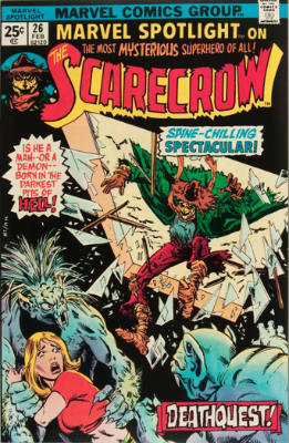 Marvel Spotlight #26, February, 1976: Scarecrow (not the Batman villain). Click for value