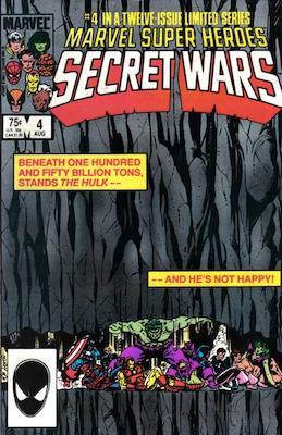 Marvel Super Heroes: Secret Wars #4: Click Here for Values