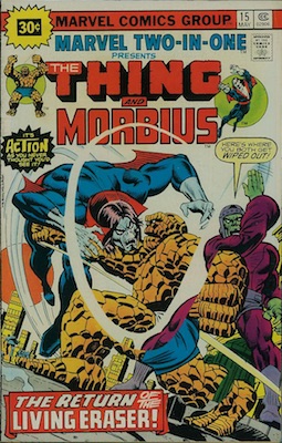 Marvel Two-In-One #15 30c Price Variant May, 1976. Price in Starburst