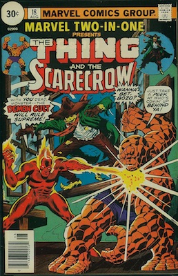 Marvel Two-In-One #18 30c Variant August, 1976. Price in Circle