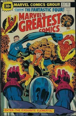 Marvel's Greatest Comics #63 30 Cent Price Variant May, 1976. Starburst Flash