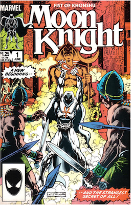 Moon Knight comic v2 #1 (1985). Click for values.