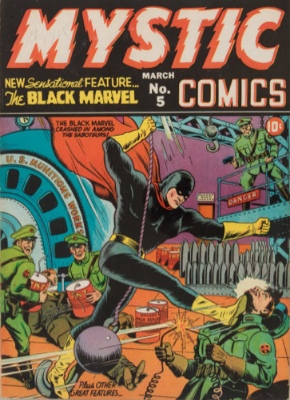 Mystic Comics #5: Origin and First Appearance, Black Marvel