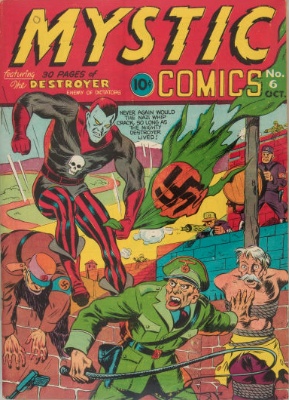 Origin and First Appearance, Destroyer, Mystic Comics #6, Timely Comics (Marvel Comics), 1941. Click for value