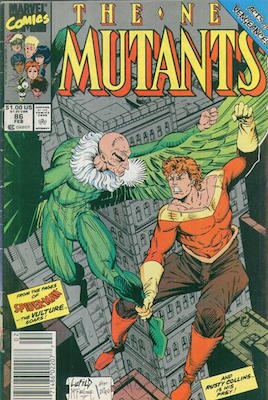 New Mutants #86: First Cameo Appearance of Cable; First Rob Leifeld Art. Click for values