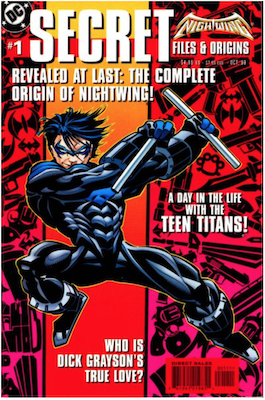 Nightwing Secret Files (1999). Click for values.