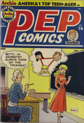 PEP Comics #78: First appearance of Dilton. Click for value
