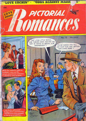 Pictorial Romances #12, Matt Baker cover. Click for values