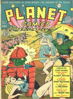 Planet Comics #8: Golden Amazons of Venus. Click for values