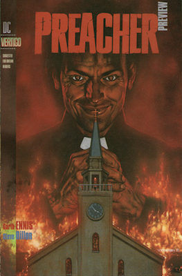 The rare true first appearance, Preacher Preview, is 20 times less common in the CGC census. Click to look for a copy (good luck!)