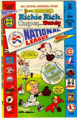 Richie Rich, Casper and Wendy National League #1: Click Here for Values