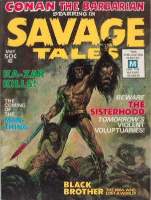 Origin and First Appearance, Man-Thing, Savage Tales #1, Marvel Comics, 1971. Click for value