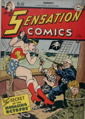 Origin and First Appearance, Tigress﻿, Sensation Comics #68, August, 1948. Click for value