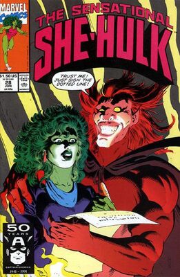 Sensational She-Hulk #28: Click Here for Values