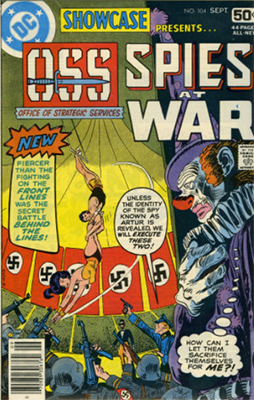 Showcase #104: Final Issue, Spies at War. Click for values