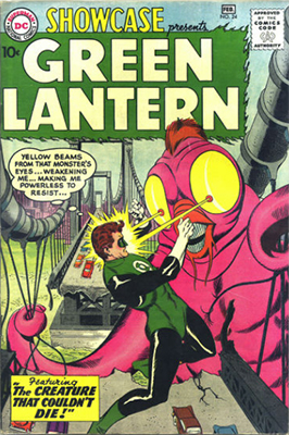 Showcase #24: Third appearance of Silver Age Green Lantern. Click for values