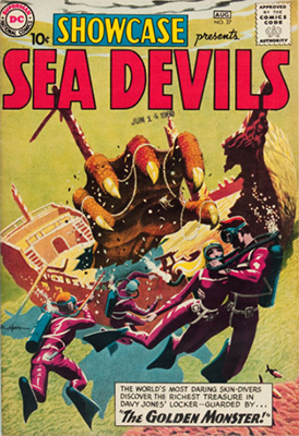 Showcase #27, first appearance of the Sea Devils. Click for values