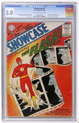 100 Hot Comics: Showcase #4, 1st Flash since Golden Age. An expensive book and a good investment. Click to buy at Goldin!
