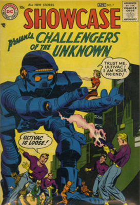 Showcase #7: Second appearance of Challengers of the Unknown. Click for values