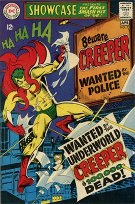 Showcase #73 (April 1968): Origin and first appearance of The Creeper. Click for values