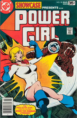 Showcase #98: Power Girl appearance. Click for values