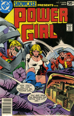 Showcase #99: Power Girl appearance. Click for values