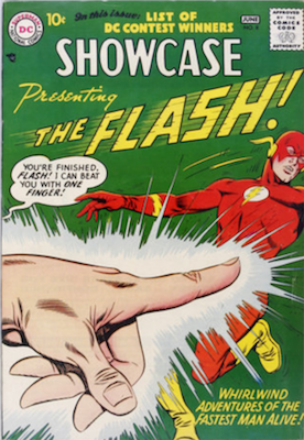 Showcase #8 (June 1957): Origin and First Appearance, Capt. Cold. In the top 50 Silver Age comics list. Click for values