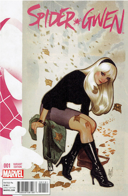 Spider-Gwen #1 (2015) Hughes Variant Cover. Click for values