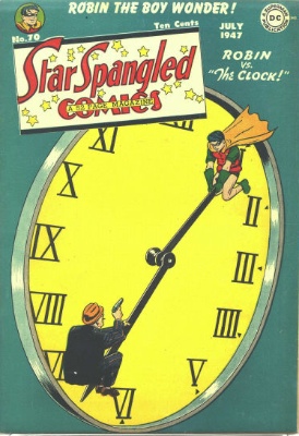 Origin and First Appearance, Clock King, Star Spangled Comics #70, DC Comics, 1947. Click for value