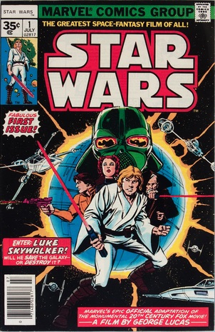 100 Hot Comics: Star Wars #1, Rare 35c Price Variant. Click to buy a copy at Goldin