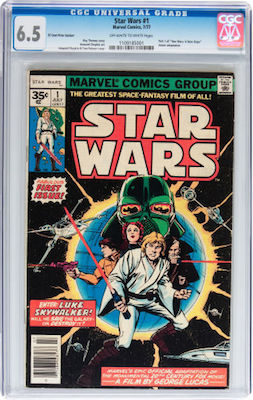 100 Hot Comics: Star Wars #1, Rare 35c Price Variant. Click to buy a copy at Goldin