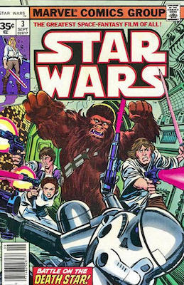 Star Wars #3 (1977): Rare 35 Cent Price Variant. Click for values