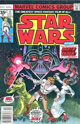 Star Wars #4, 35 Cent Price Variant. Click for values