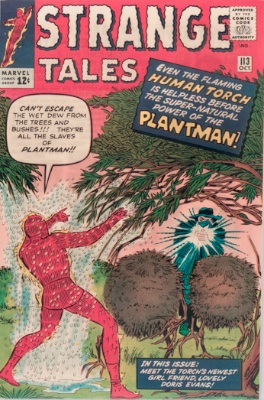 Origin and First Appearance, Plantman, Strange Tales #113, Marvel Comics, 1963. Click for value