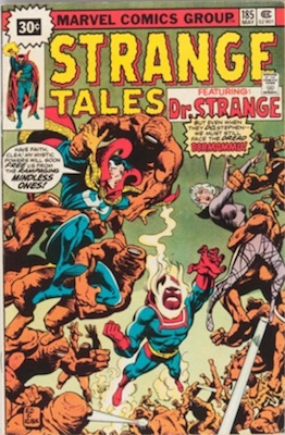 Strange Tales #185 Marvel 30c Price Variant May, 1976. Starburst Flash