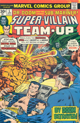Super-Villain Team-Up #5 30c Variant April, 1976. Regular Price Box