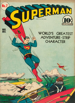 Superman #7: First appearance of Perry White. Click for values