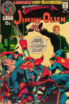 Jimmy Olsen #135: Second cameo appearance. Click for values