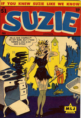 Suzie Comics #51: Classic Exploding Oven cover. Click for values