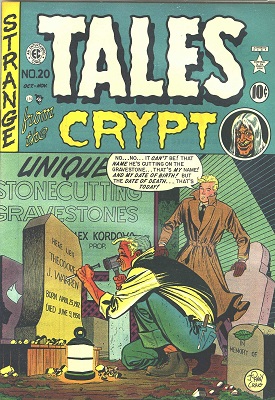 Tales from the Crypt #20 (1950): First issue of the series; retitled from "Crypt of Terror". Click for values