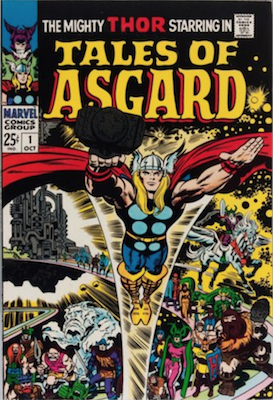 Tales of Asgard #1 (1968): Reprints early Thor Marvel comics. Click for value
