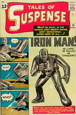 Tales of Suspense #39 (1963). Origin and first appearance of Iron Man (silver suit)