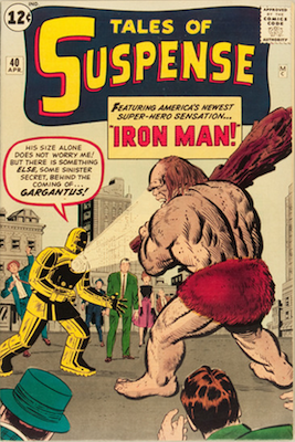 Key Issue Comics: Tales of Suspense 40, Second Appearance, First Appearance of Gold Armor Iron Man. Click for values at Goldim