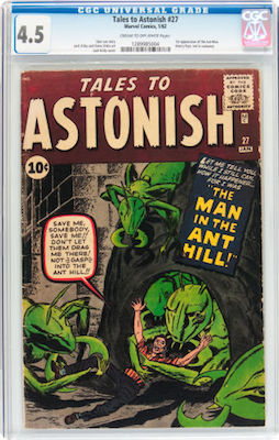 100 Hot Comics: Tales to Astonish 27, 1st Ant-Man. Click to buy a copy at Goldin