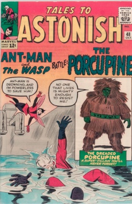 Origin and First Appearance, Porcupine, Tales to Astonish #48, Marvel Comics, 1963. Click for value