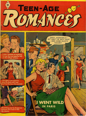 Teen-Age Romances #22: Matt Baker cover art. Click for values