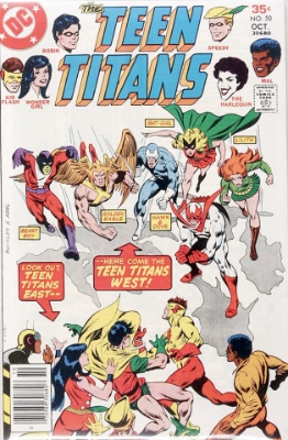 Teen Titans #50 (October, 1977): First Appearance, Teen Titans West. Click for value