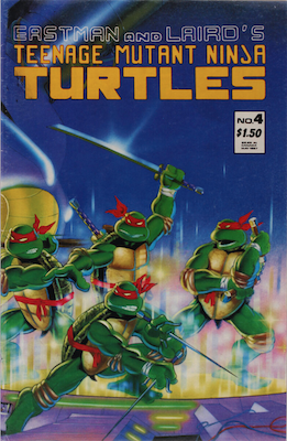 TMNT #4, 2nd Print: Corrected Version. Click for values