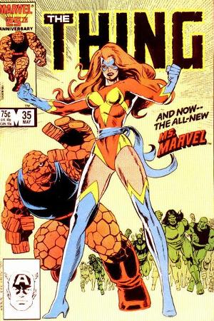 Sharon Ventura (First Appearance as Ms. Marvel, The Thing #35, May 1986). Click for value