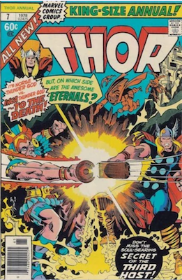 Thor Annual #7: Eternals Saga crossover. Click for values